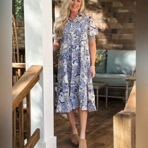 Umgee paisley midi dresses
